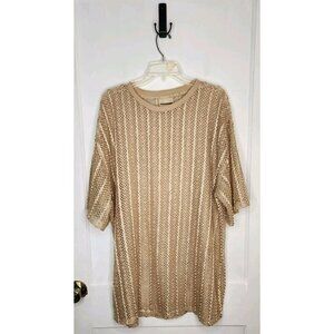 Vintage 90s Y2K Hip Hop History Mesh Camp Club Shirt Men 2XL Gold